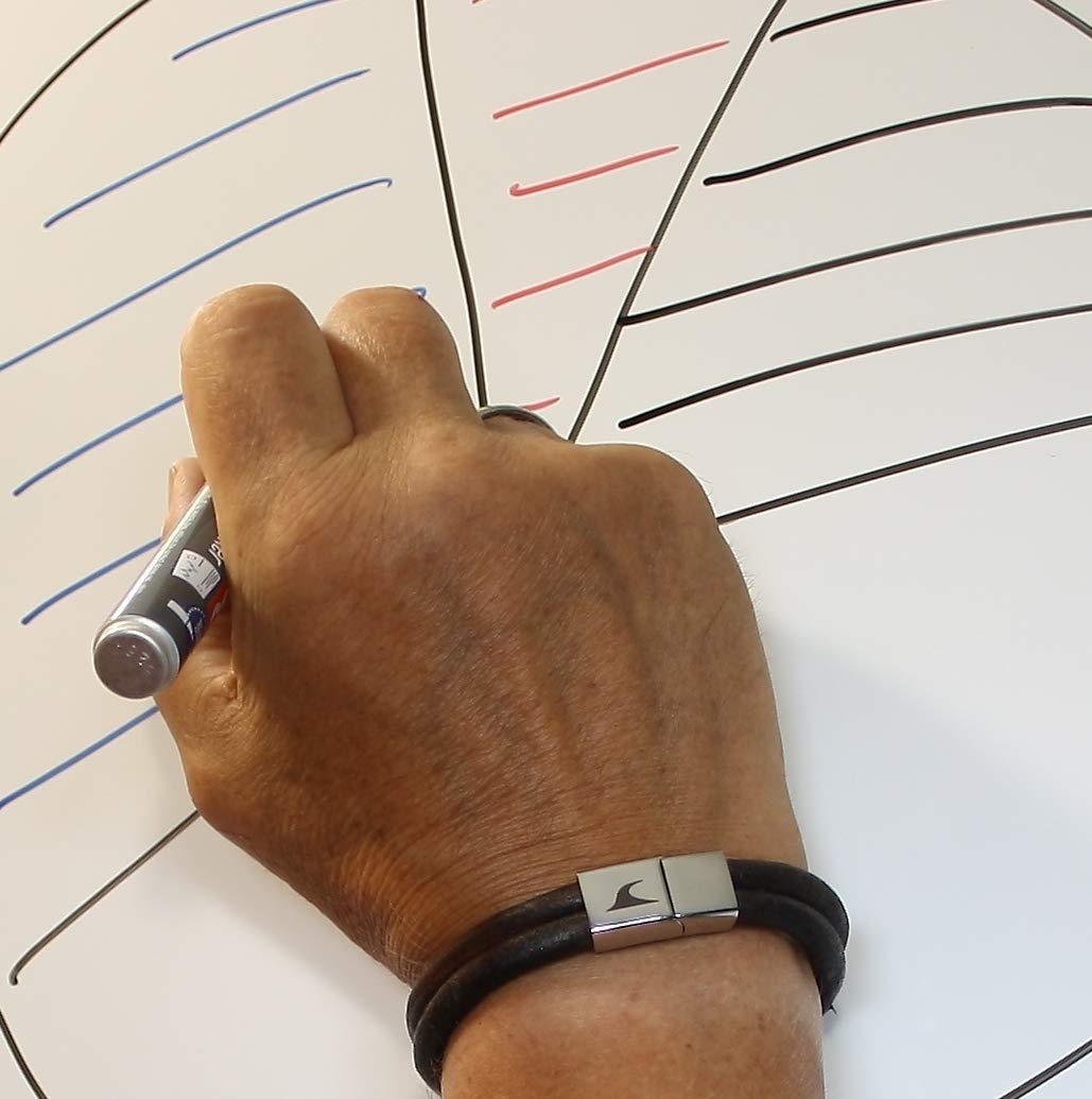 Echt Leder-Armband XO R Braun Männer Herren