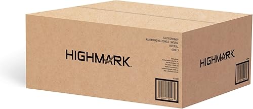 Miniatura 2 de Highmark® Toallas de Papel Hardwound, 8" x 800', 100% Recicladas, Natural, Caja De 6 Rollos