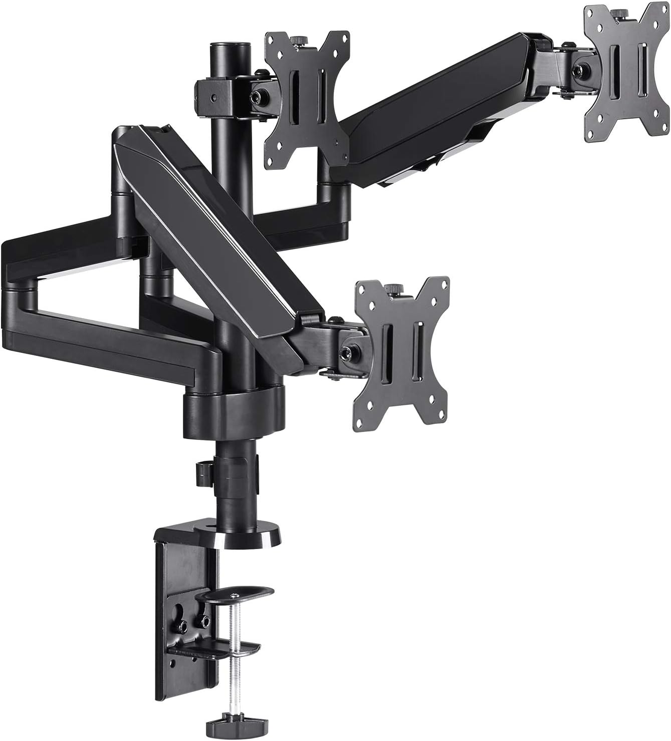 FEZIBO Triple Monitor Stand Mount Full Motion Swivel 3 Monitor Desk Mount Stand Articulating