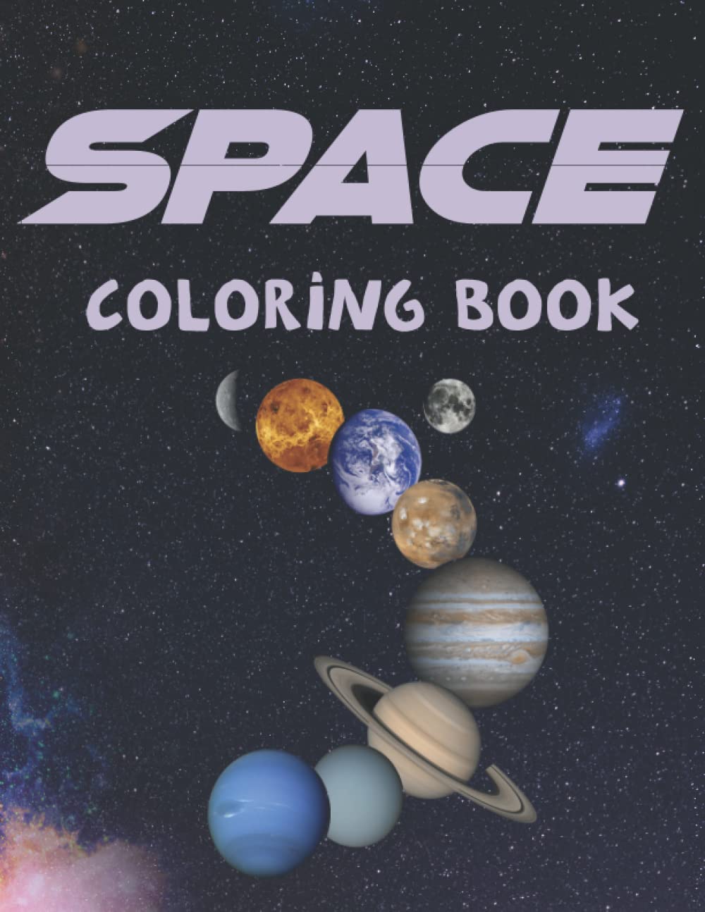 Space coloring book: 40 space coloring pages for kids and adults: Fantastic coloring of outer space with planets, astronauts, spaceships, rockets (coloring books for children and adults)