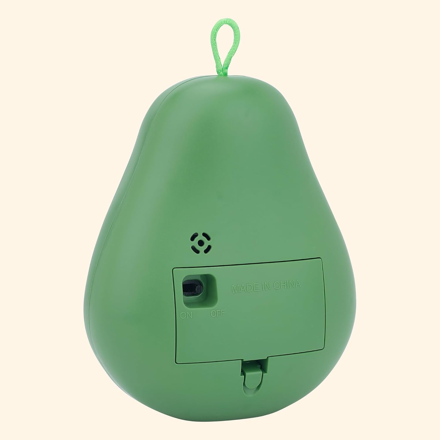 Mechanical Alarm Clock Colorful Cartoon Design, Gentle Alarm, Fruit Appearance for Living Room 4.5" L x 2.2" W x 5.3" H Green