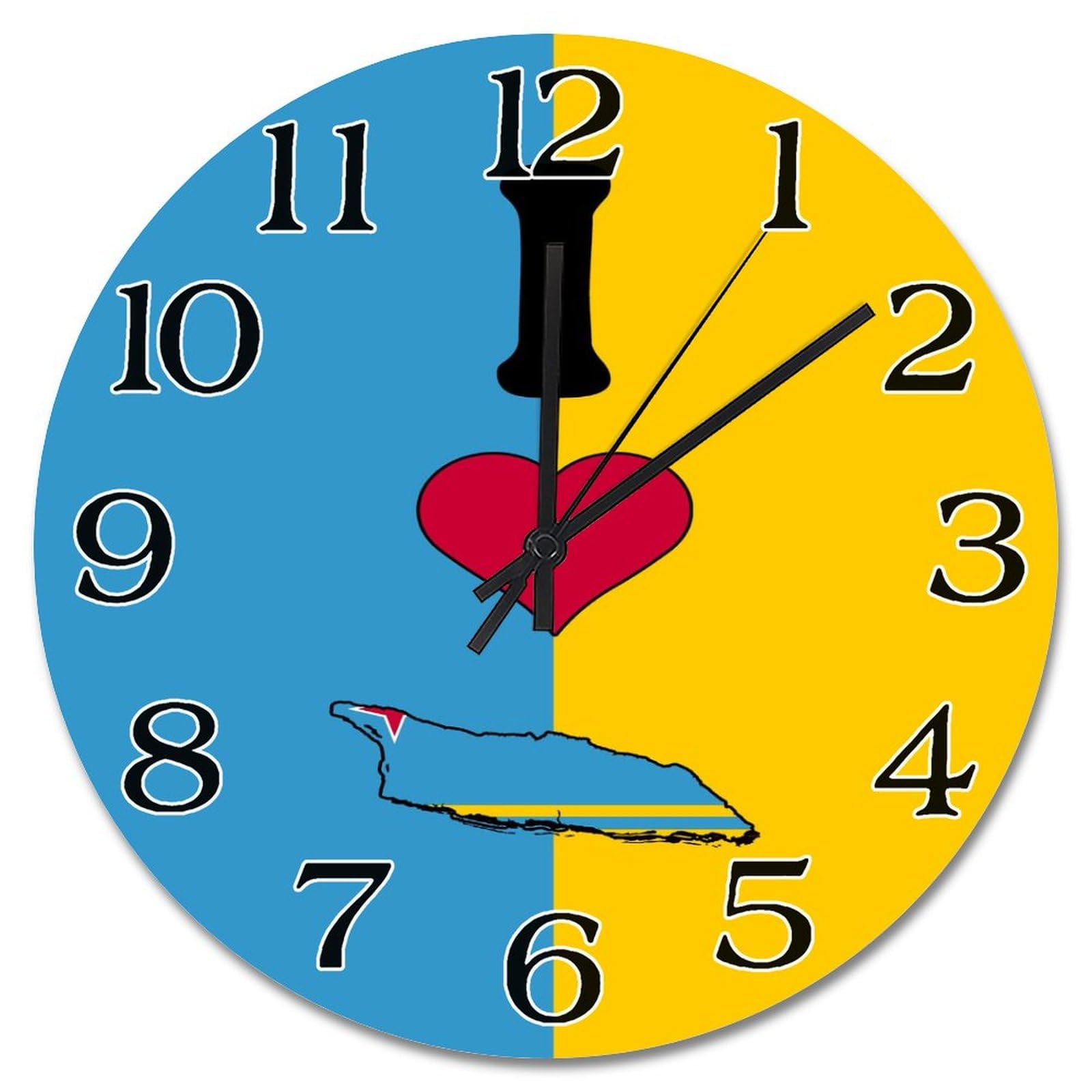 Horloge murale Aruba silencieuse pour supprimer le tic-tac du bureau