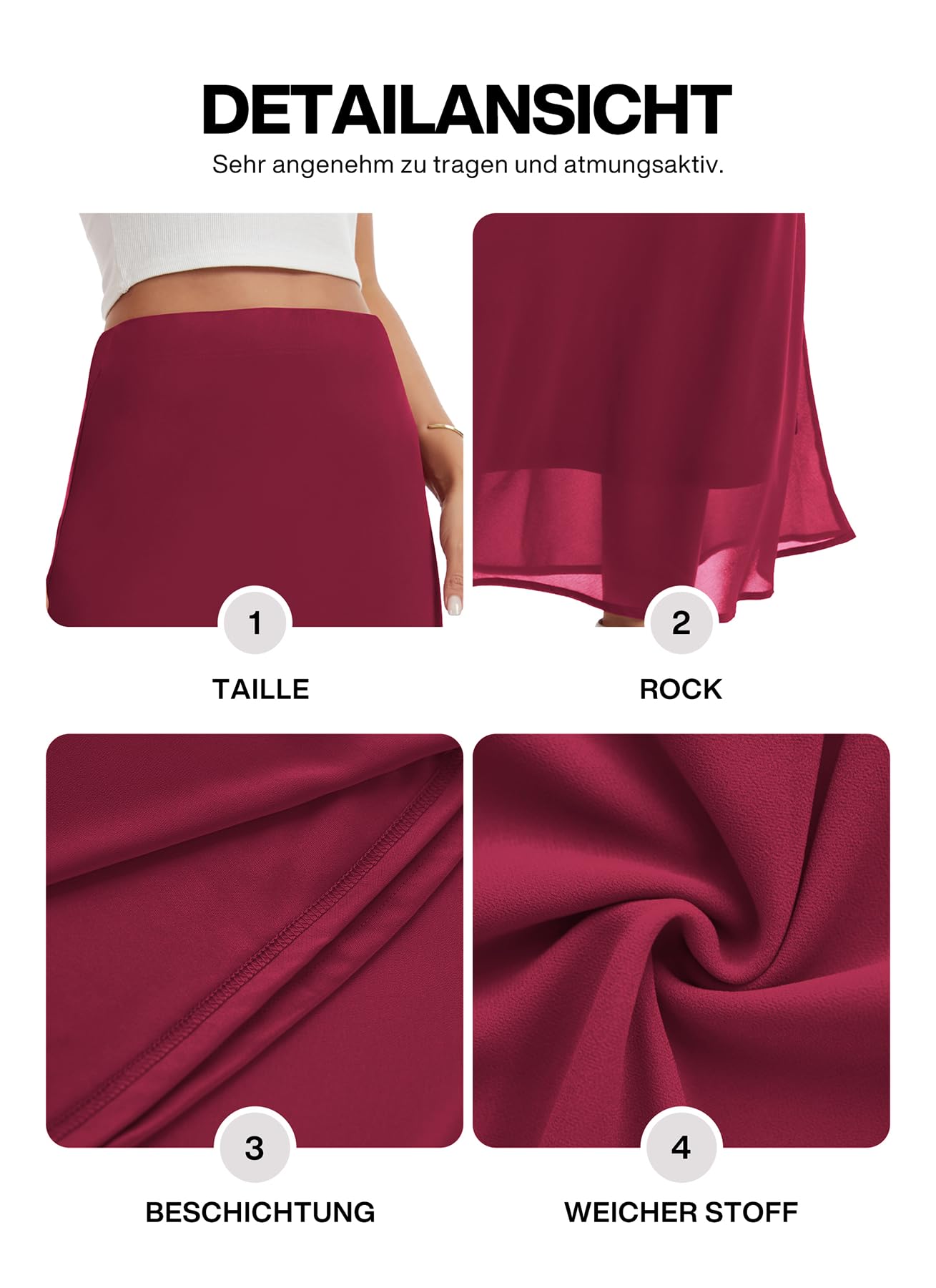 BEIGAI Falda larga y elegante para mujer, cintura elástica, falda maxi de gasa fluida, ligera, acampanada, informal, para verano, fiesta, moda