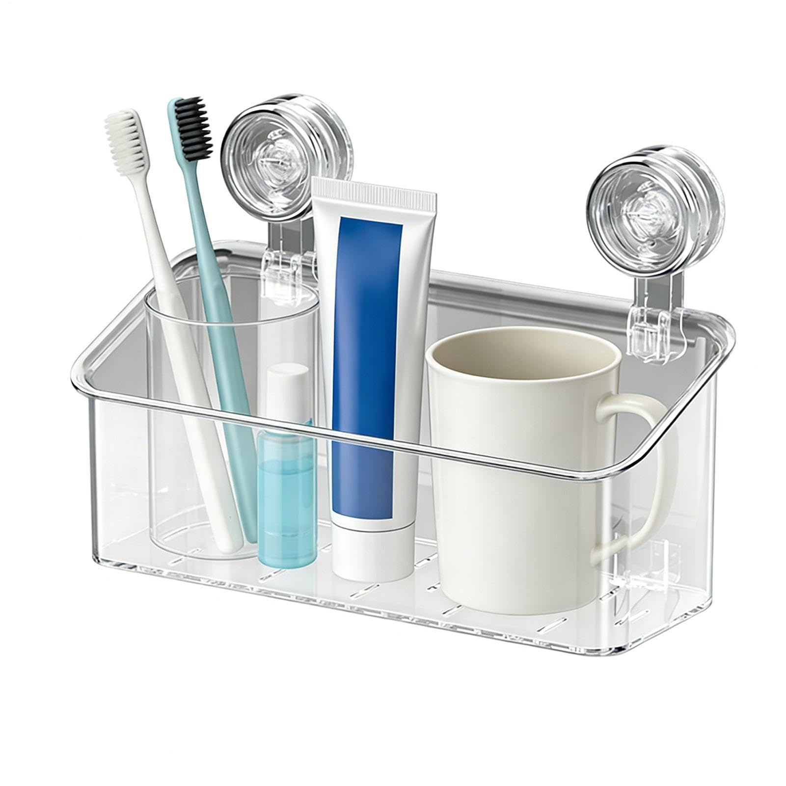 Étagère de salle de bain murale et organisateur de douche ventouse amovible pour cuisine