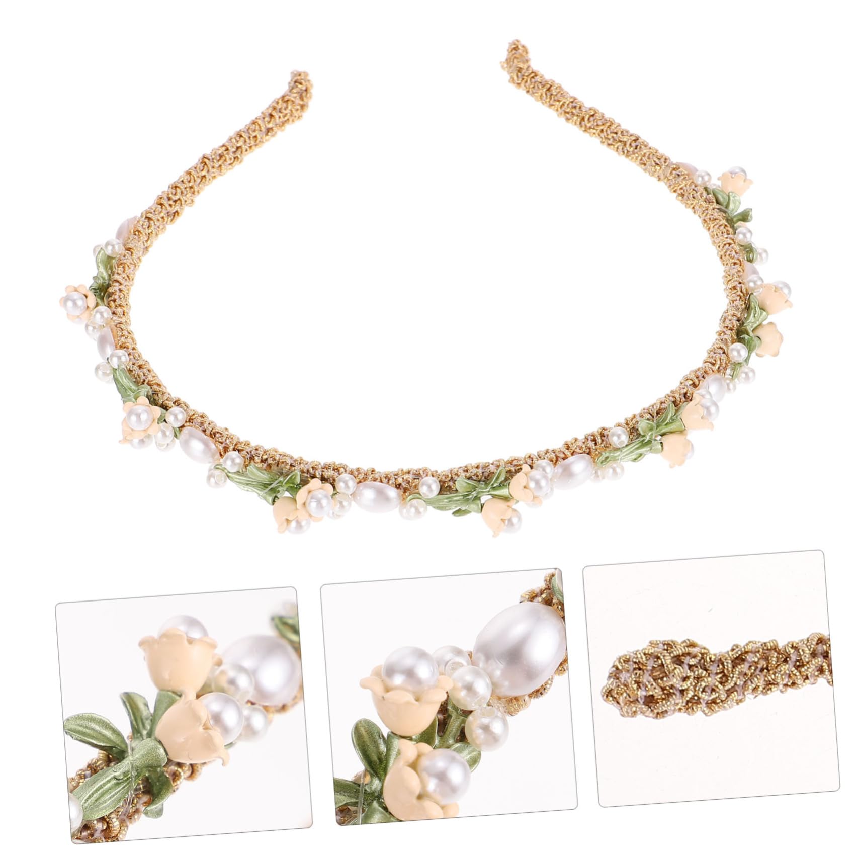 Didiseaon 5pezzi Cerchietto Elegante Fiore Per Sposa e Cerimonie Accessorio Per Con Ghirlanda Di Fiori Per Matrimonio e Feste Per Donne e Ragazze