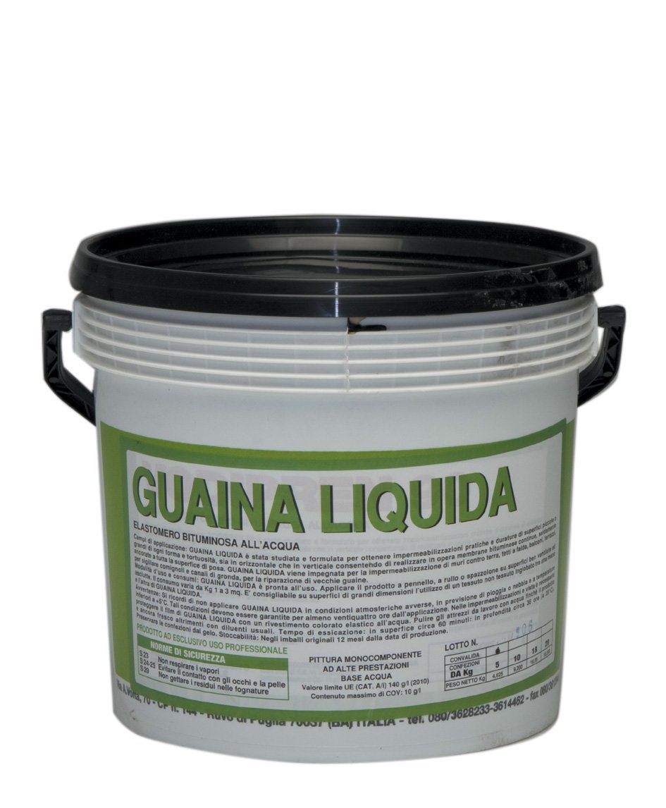 GUAINA LIQUIDA BITUMINOSA NERA KG 1 PZ 7