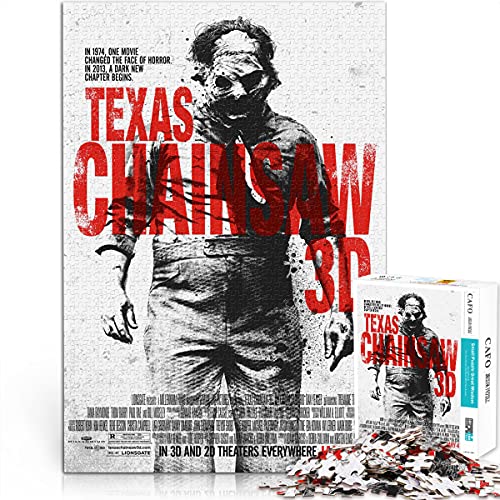 ZKSB Texas Chainsaw 3D Puzzle für Erwachsene 1000 Teile Spielzeug für Erwachsene 1000-teiliges Anime-Puzzle Sammelpuzzle…