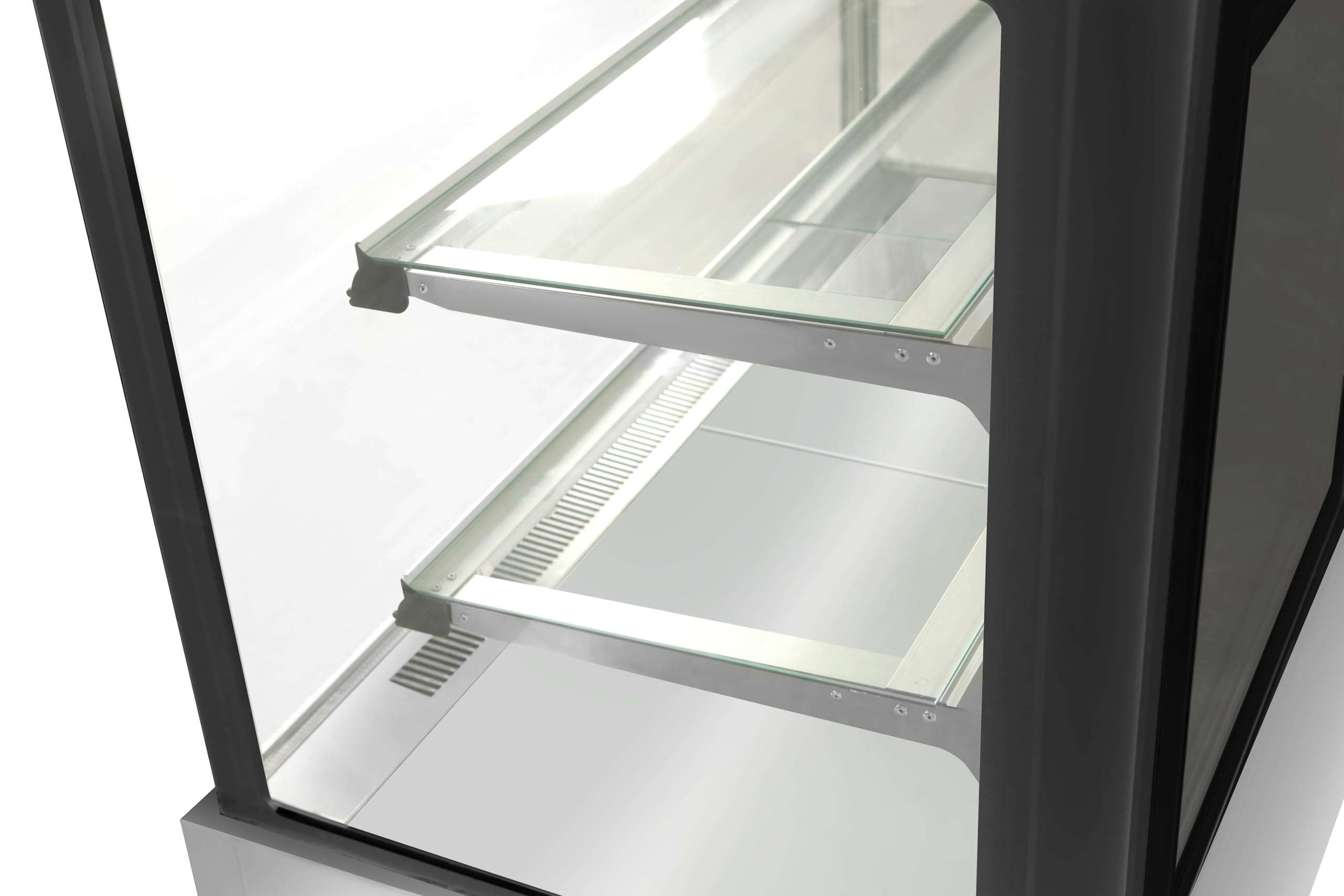 Vitrina Pastelera Refrigerada Cristal, Expositor Refrigerado Ventilado Profesional, LED, Control Digital Carel, 345L / 420L, +2ºC a +8ºC