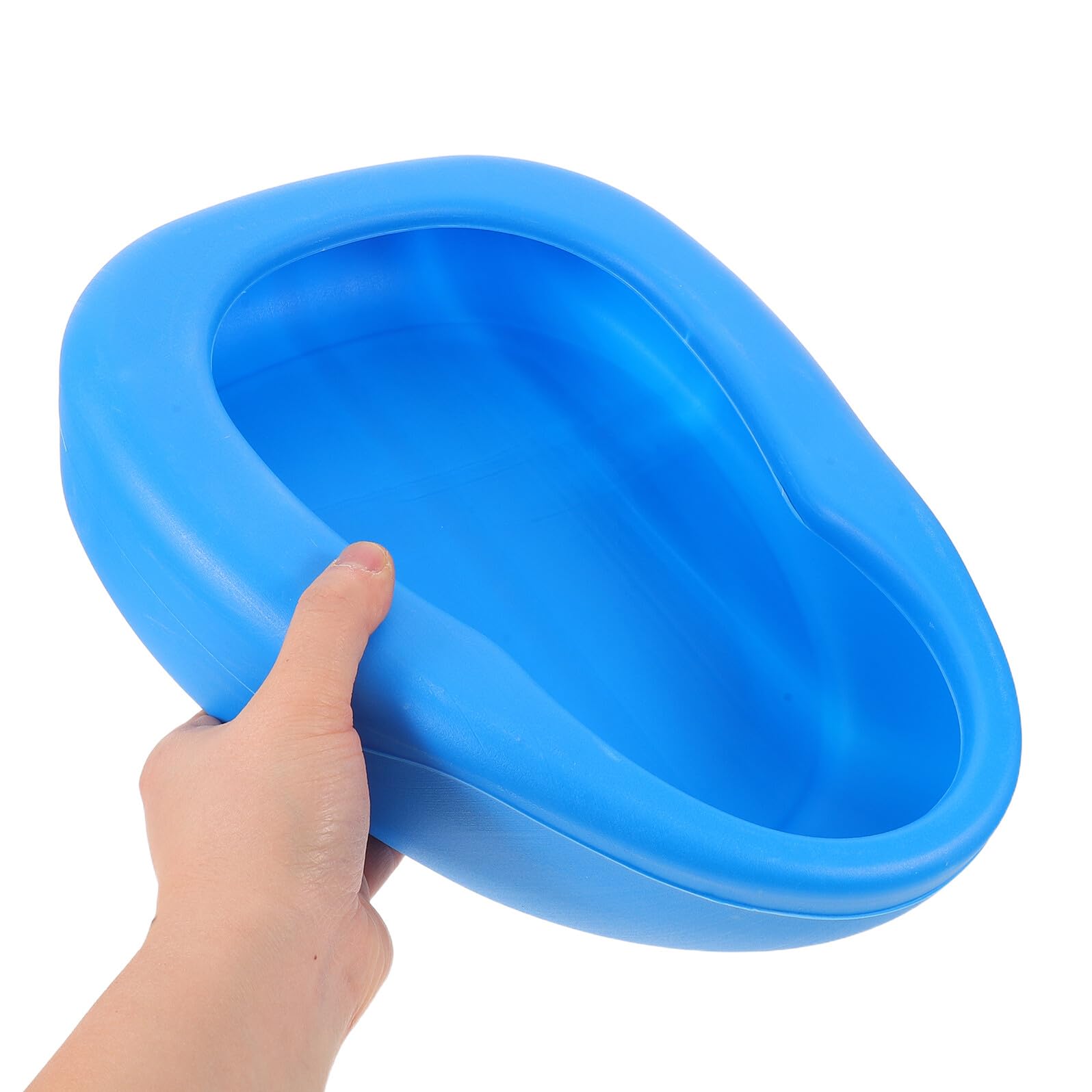 Padella da Letto per Adulti 2 Pezzi in Plastica Rinforzata | Bordo Ampio, Fondo Rinforzato, Design Ispessito, per Uomini e Donne Anziani, Uso Casa
