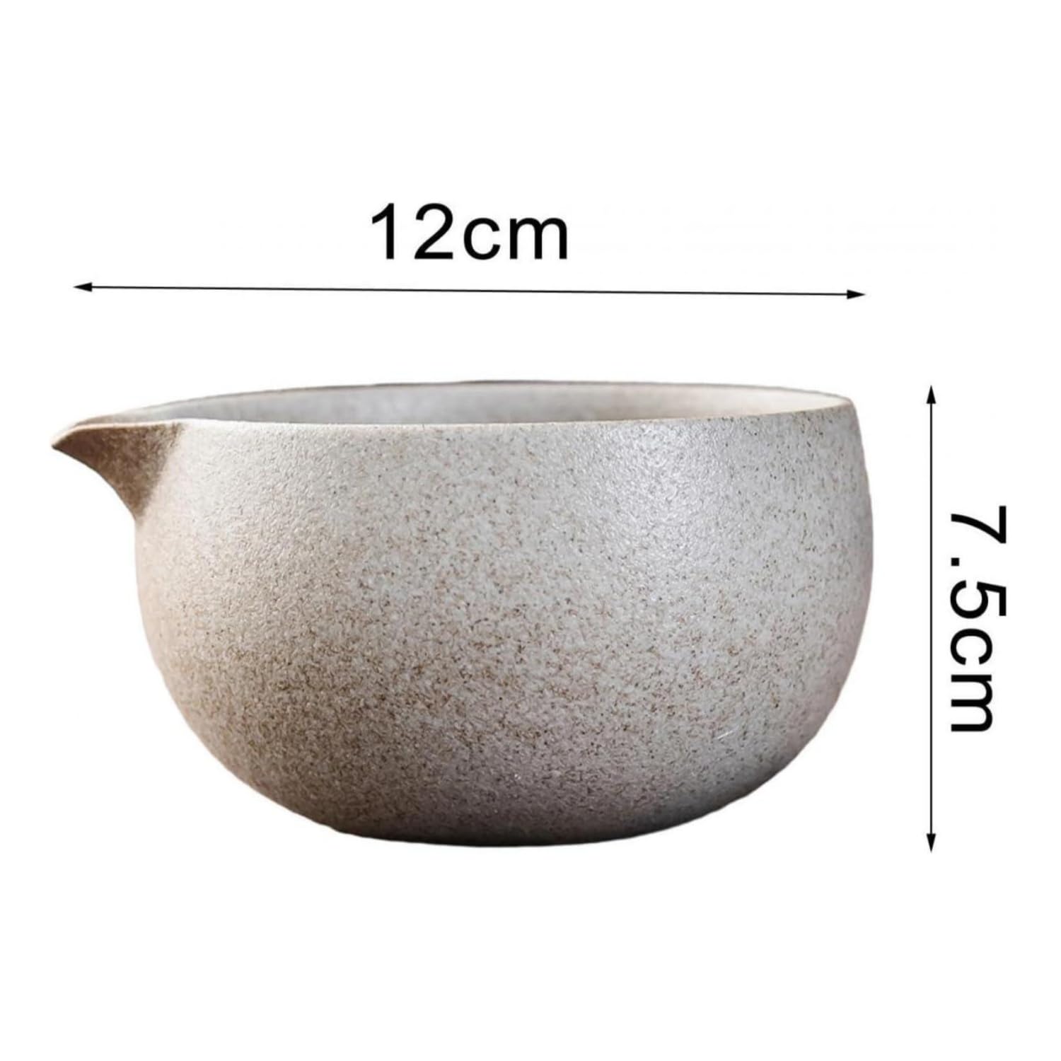 Miyachi Eikou Matcha Bowl, White, Size: Diameter 4.9 x Height 3.1 inches (12.4 x 7.8 cm), Ninsei Eiba, Presentation Box Included