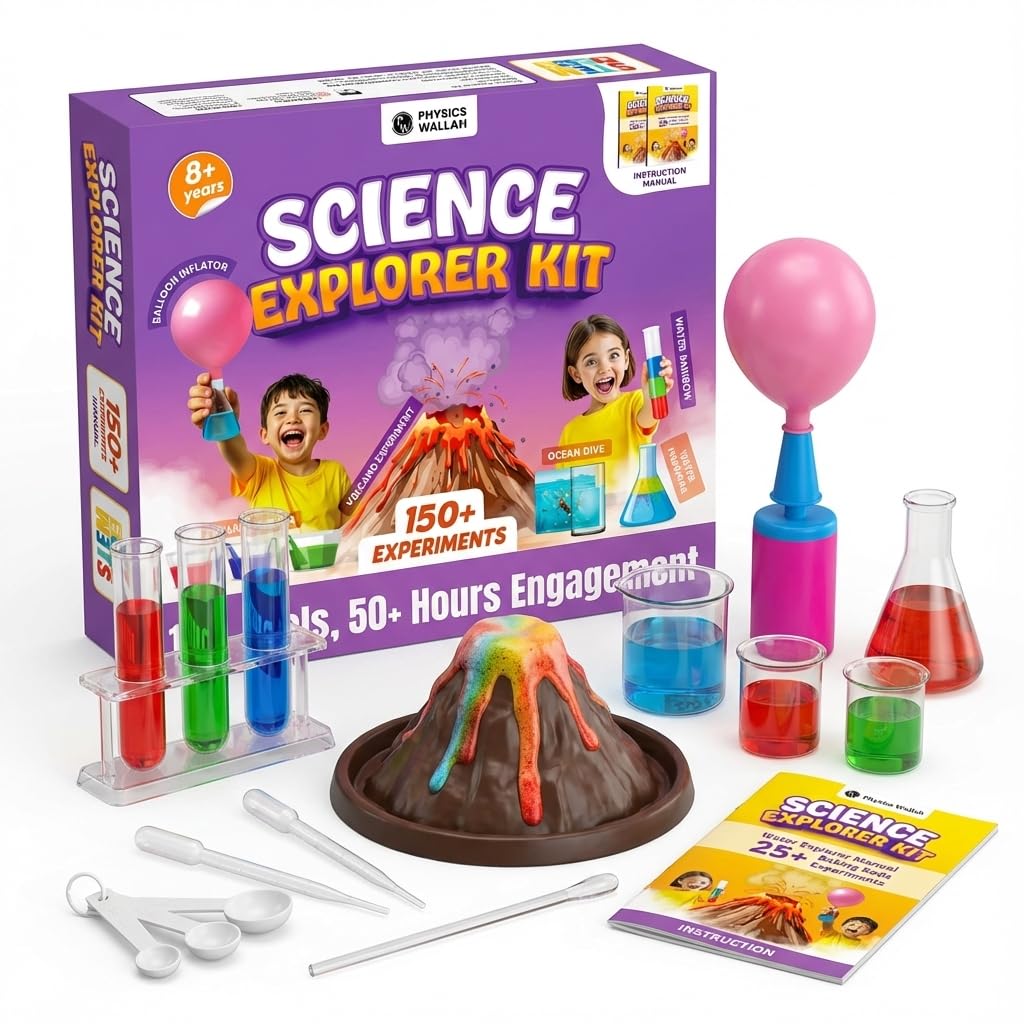 Buy Physics Wallah Science Explorer Kit for Kids 8+, 150+ STEM
