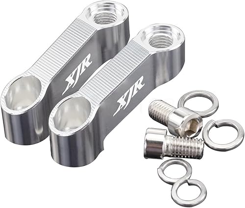 Vista 27 de TCHAU Mirrors Bracket 1 Pair Motorbike Rearview Mirror Risers Extenders Extension Adapters Bracket for XJ6 XJ 6 XJR 1200 1300 (Color : B Green)