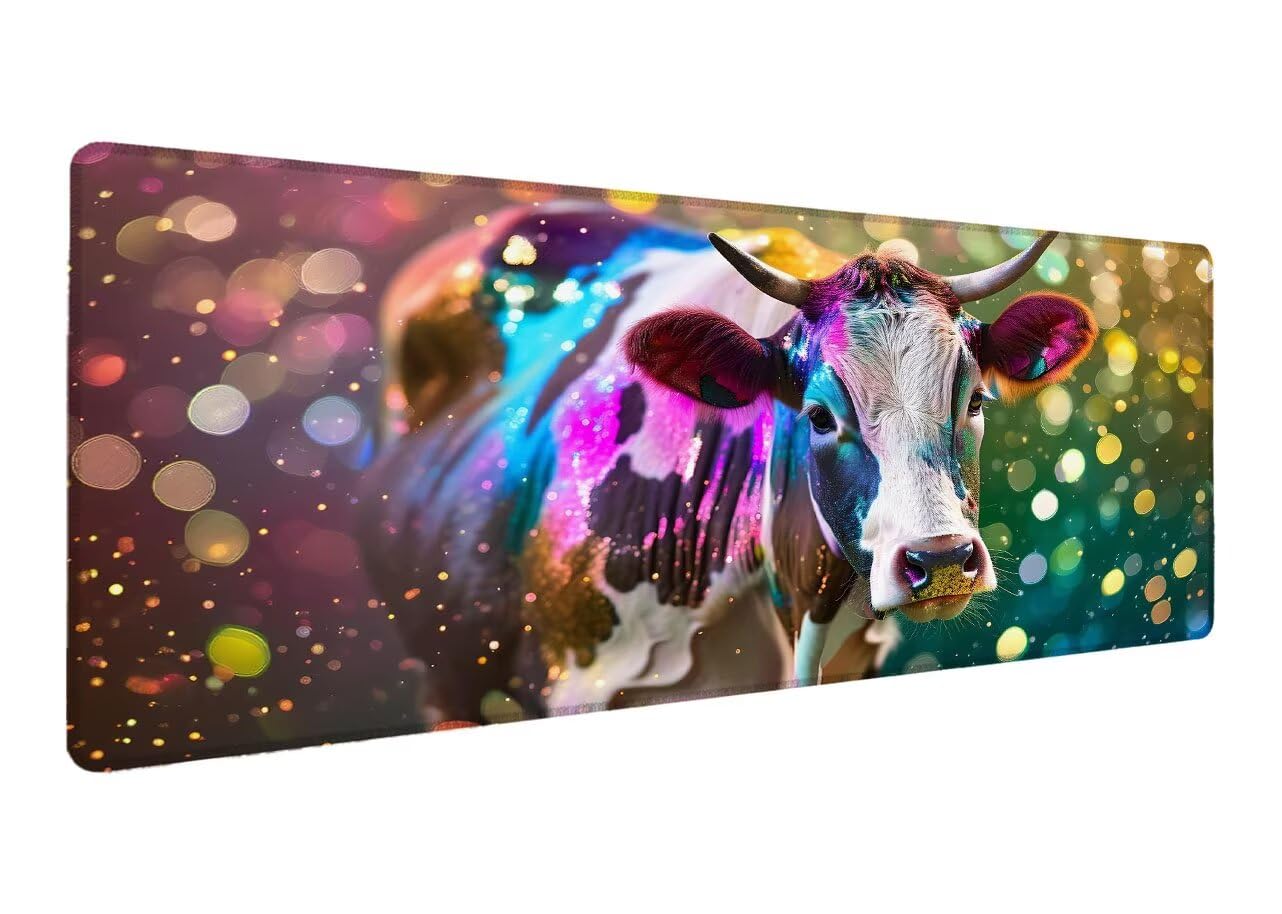 Podkładka pod mysz, 1200 x 600 x 3 mm, gamingowa podkładka pod mysz, XXL, duża podkładka na biurko, fantazyjna, wodoszczelna, antypoślizgowa, gumowa podstawa, szyte krawędzie, poprawia precyzję i