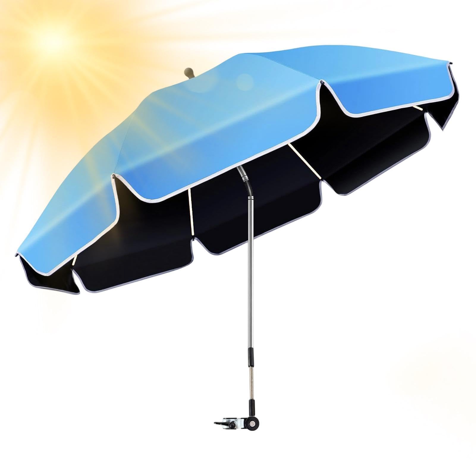 Generisch Parasol na krzesło – markiza solarna | regulacja 360° z zaciskiem