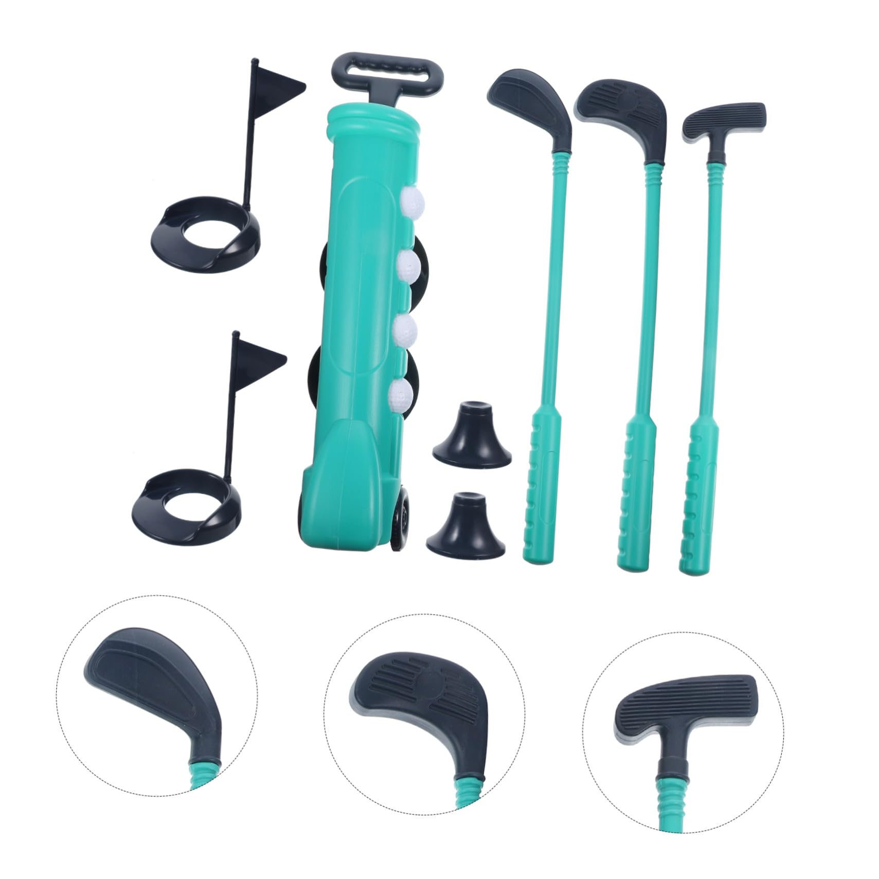 Juego de Juguetes de Golf para Niños, 1 Set de Plástico Azul
