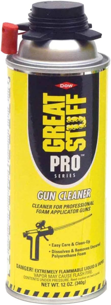 Great Stuff PRO Gaps and Cracks - 24oz Fireblock Foam Insulation Sealant, Pack of 2. Closed Cell, Polyurethane Expanding Spray Foam. Seals & Insulates Gaps Up to 3". Gun, Cleaner, Gloves Included