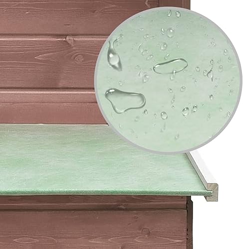 Miniatura 5 de Tidyard Jaula de madera para gallinero con bandeja extraíble, caja nido y rampa para gallineros, casa de aves de corral, casa de animales de