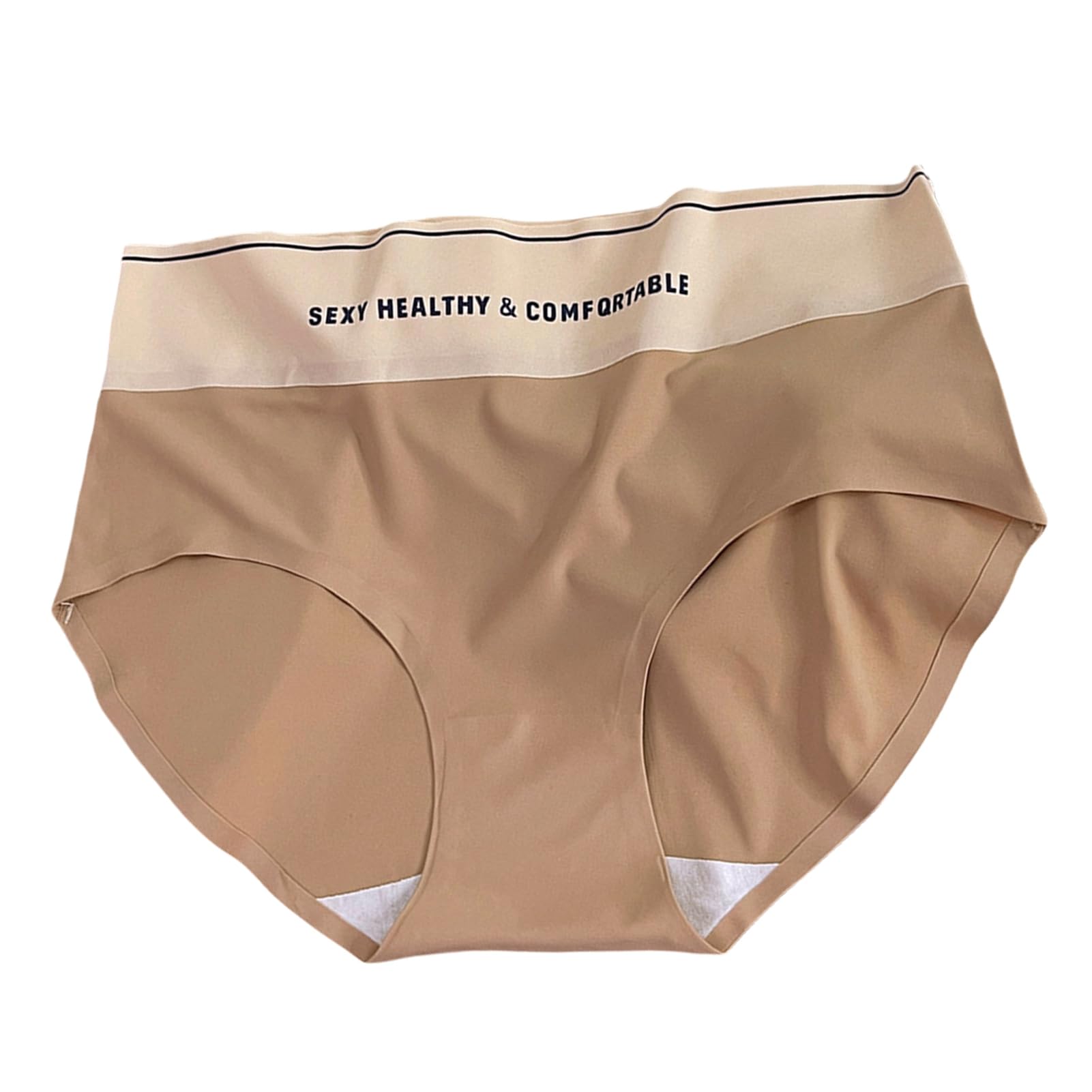 Soft Underwear Stretchy Letter Print Briefs Womens Underpants