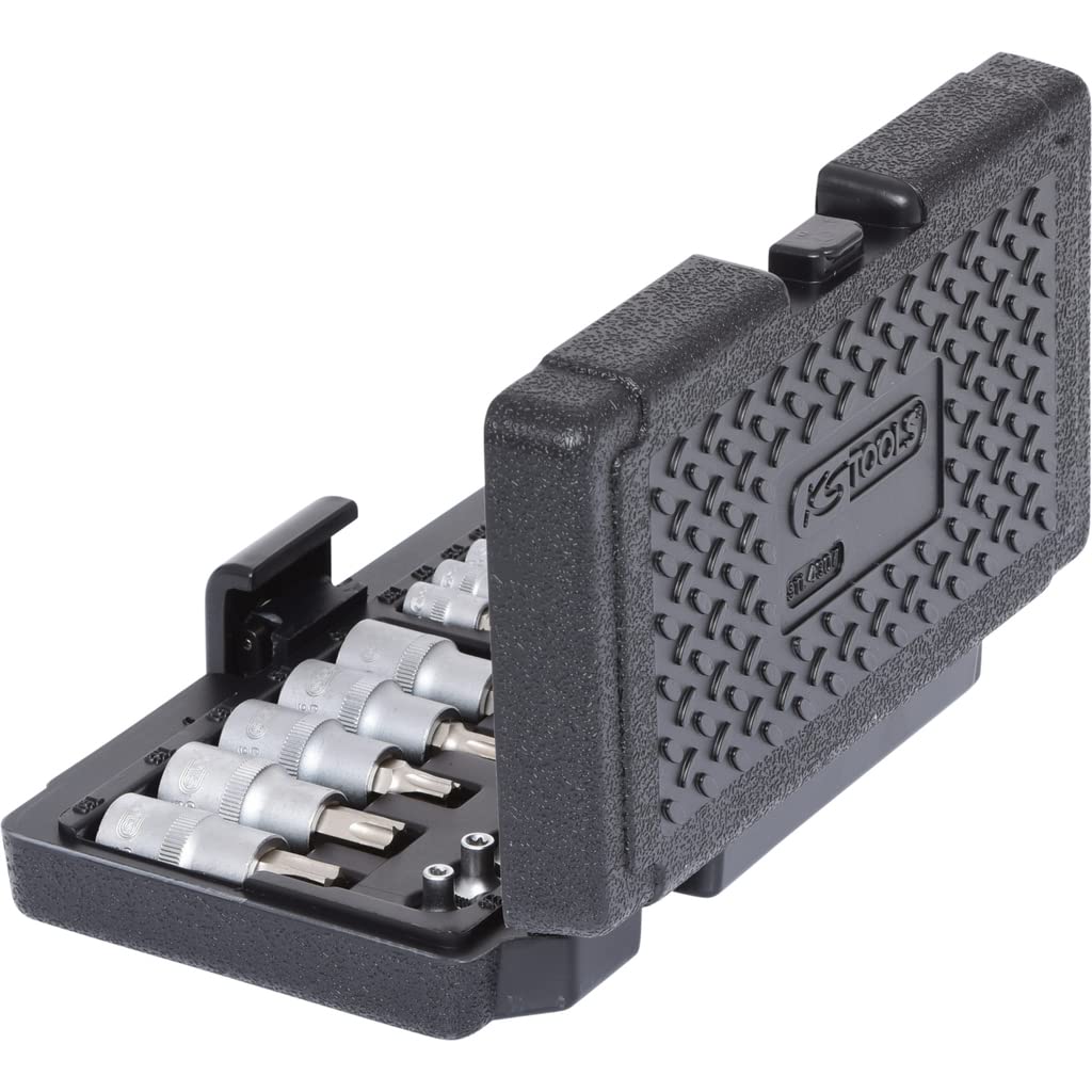 KS Tools 911.4307 Coffret de douilles et d'embouts Torx 1/4" + 1/2" 21