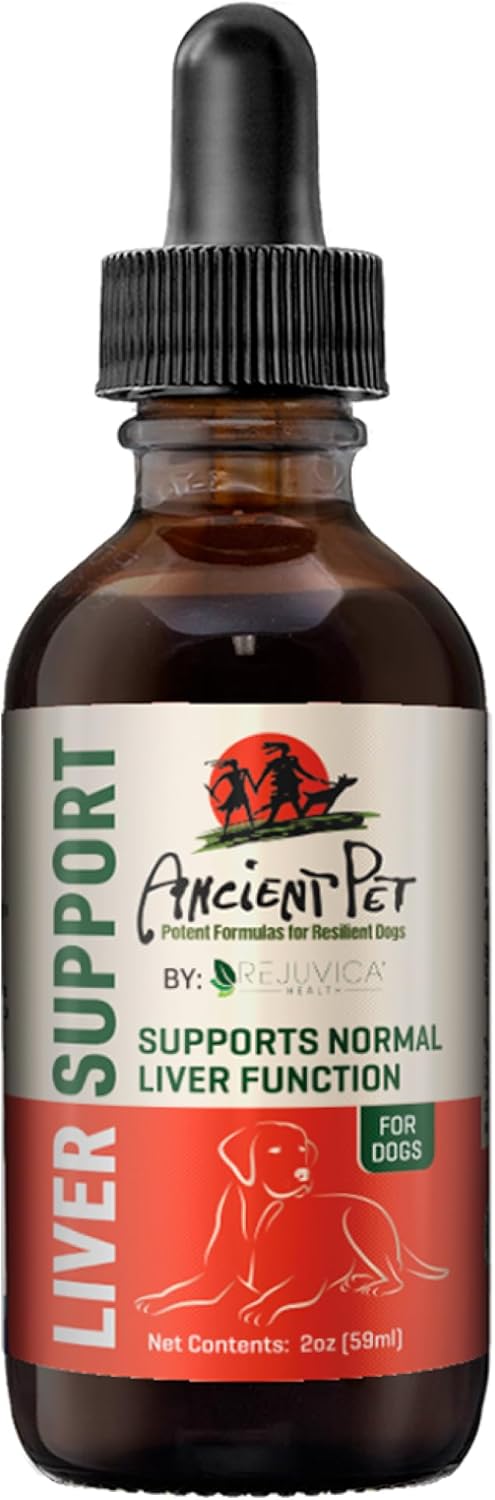 Ancient Pet Liver – Advanced Liver Support Supplement for Dogs – Liquid Delivery for Better Absorption – Milk Thistle, Dandelion, Artichoke & More!