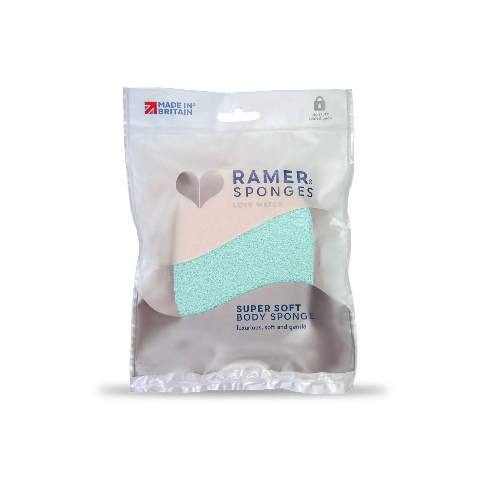 RAMERShower Sponge - Super Soft Body Sponge Small (Mint)