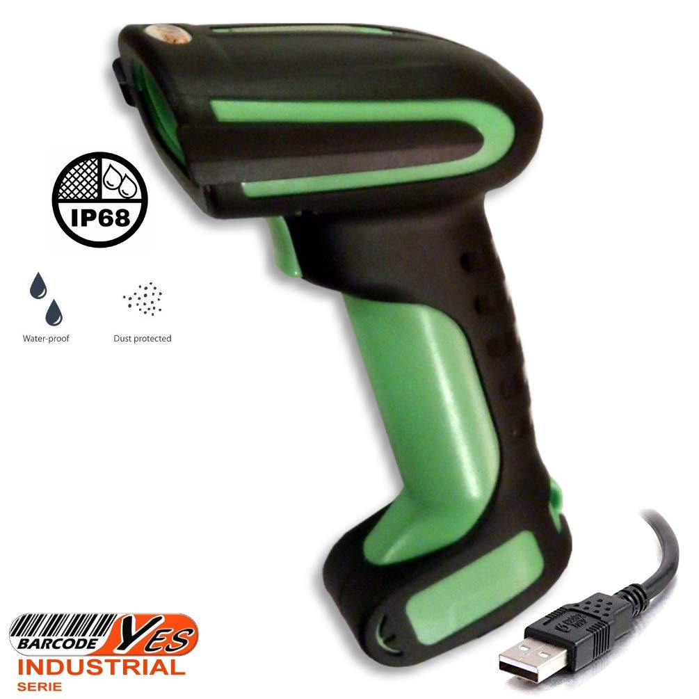 Lettore di Codici a Barre 2D/1D Professionale Rugged IP68 USB per QRcode Fattura Elettronica