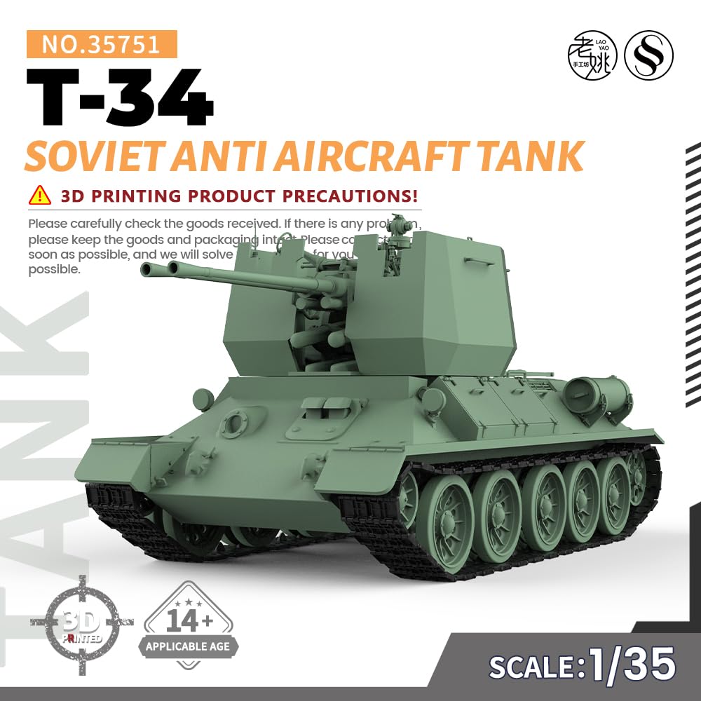 MRY-SFW SS35751 1/35 model wojskowy Radziecki czołg przeciwlotniczy T-34