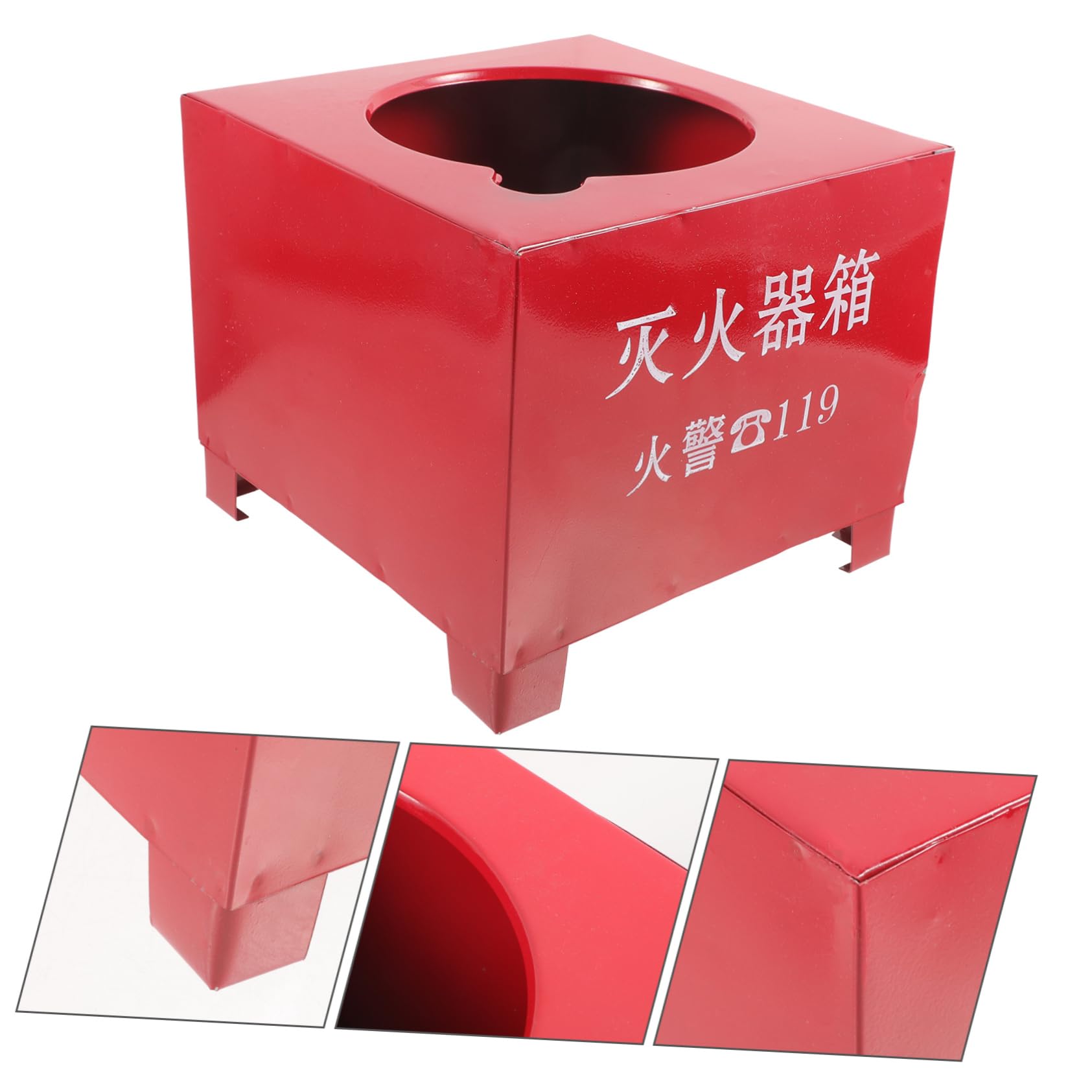 Alipis Soporte Profesional Rojo para Incendios de Hierro Extintor para Estable Extintores de Fiable de 2-4kg Base y para Casa y Oficina