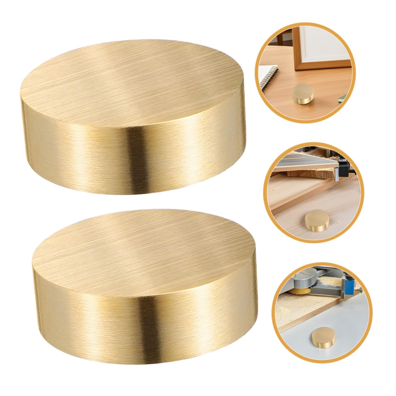 Abaodam 3pezzi Fermacarte Rotondi in Ottone Peso Decorativi per Ufficio e Calligrafia Design Elegante e Pratico