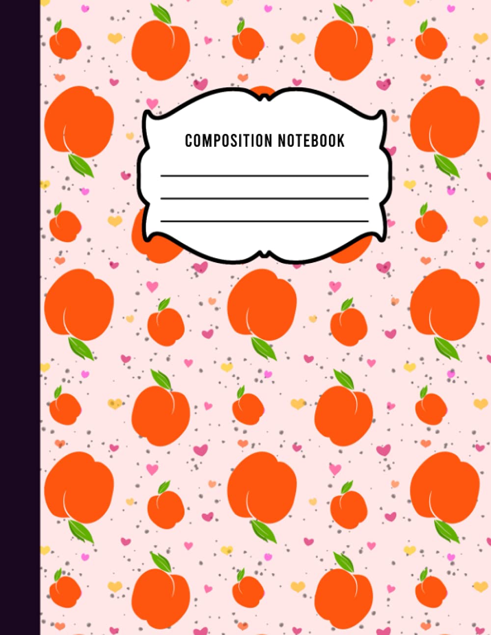 Peach Composition Notebook: Cute Peach Print Journal, Diary, Lined - Gift Idea for Boys, Girls, Teens, Men and Women