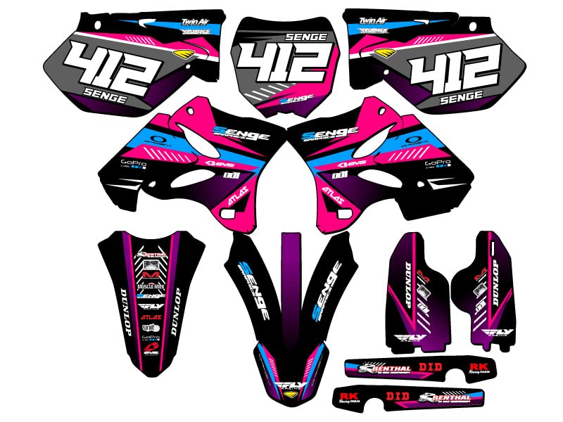 Amazon.com: 2005-2007 YZ 250 2-STROKE SURGE Pink Complete Kit With