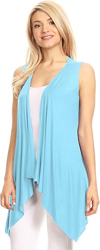 Miniatura 3 de Made By Johnny Cárdigan abierto sin mangas para mujer