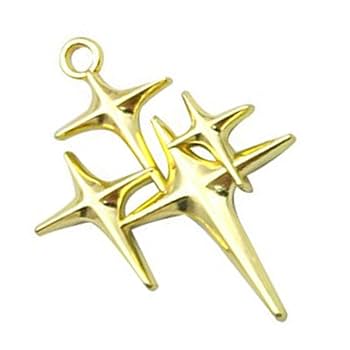 BAPY 星型ペンダント ネックレス 星型ペンダントネックレス・ホワイトゴールド・数付き