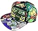 Teenage Mutant Ninja Turtles All Over Print Cartoon Snapback Black