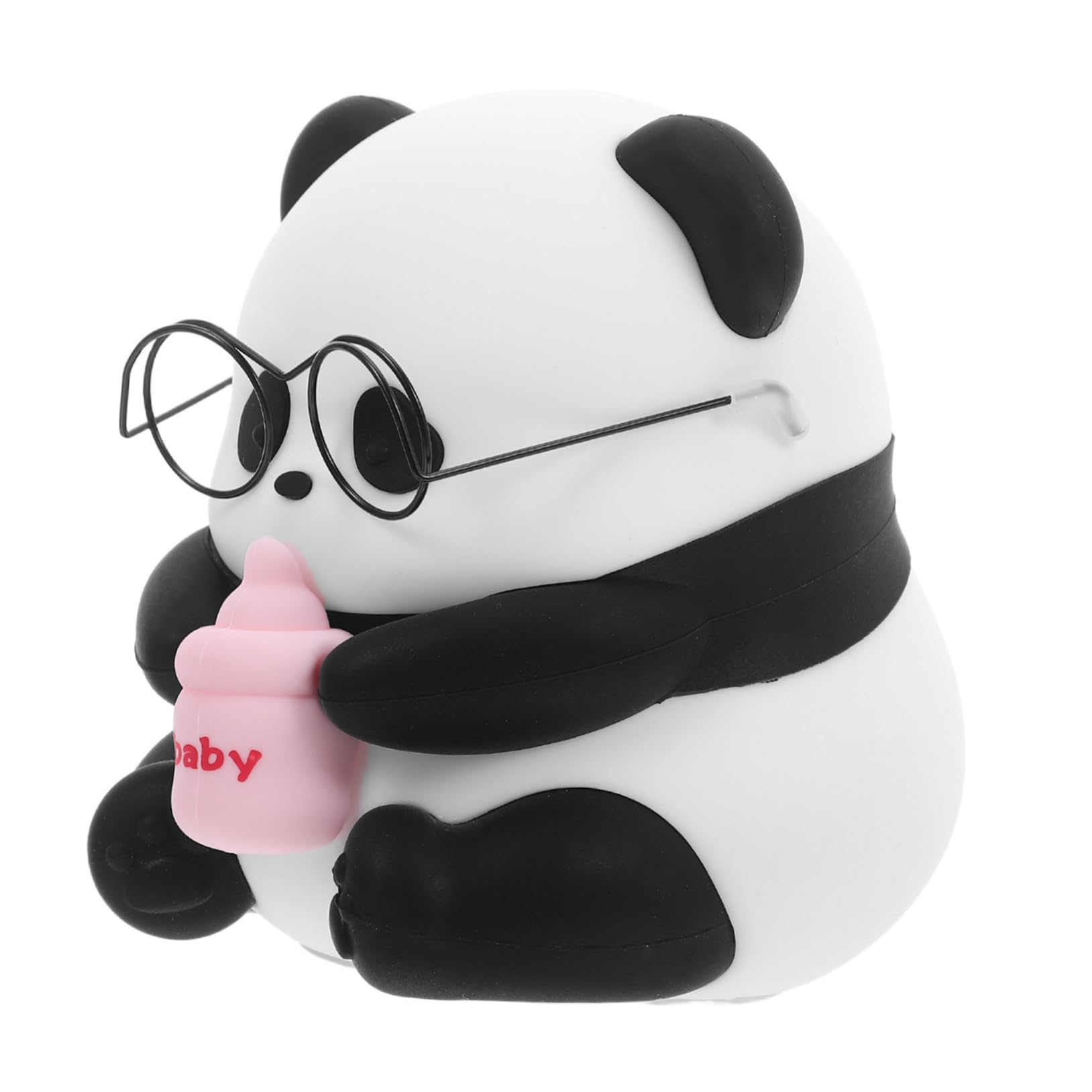 Gadpiparty Lámpara de Noche Infantil Panda de Silicona Luz LED Regulable para Dormitorio y Mesita de Noche Luz Portátil para Habitación Bebés