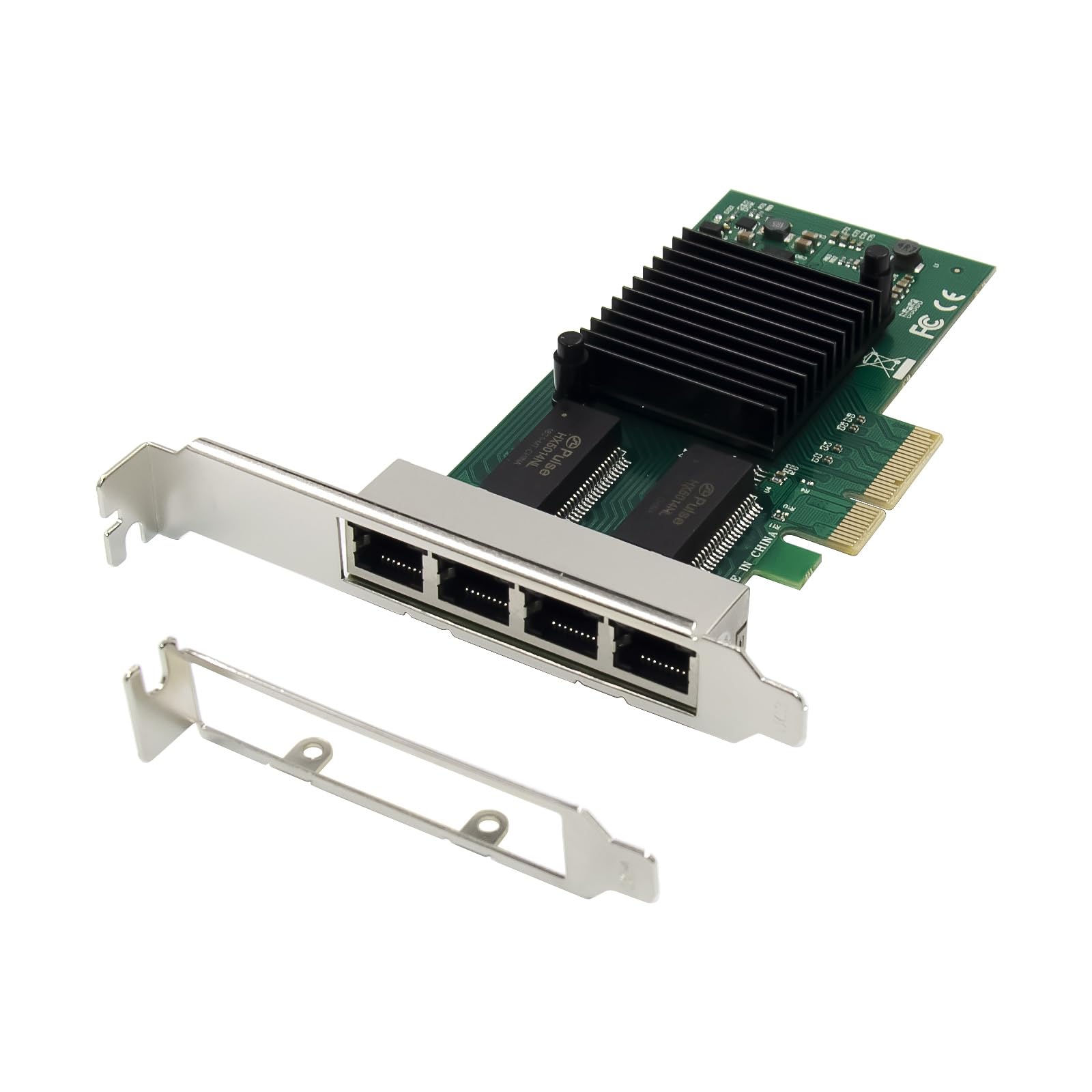 Pci Express (PCIe x4) Gigabit 4 Port Quad Server Network Adapter Compatiable I350-T4 with Intel Chipset I350AM4 | 1000Mbps Pci Express 4 Port Quad Server Ethernet (LAN) Card