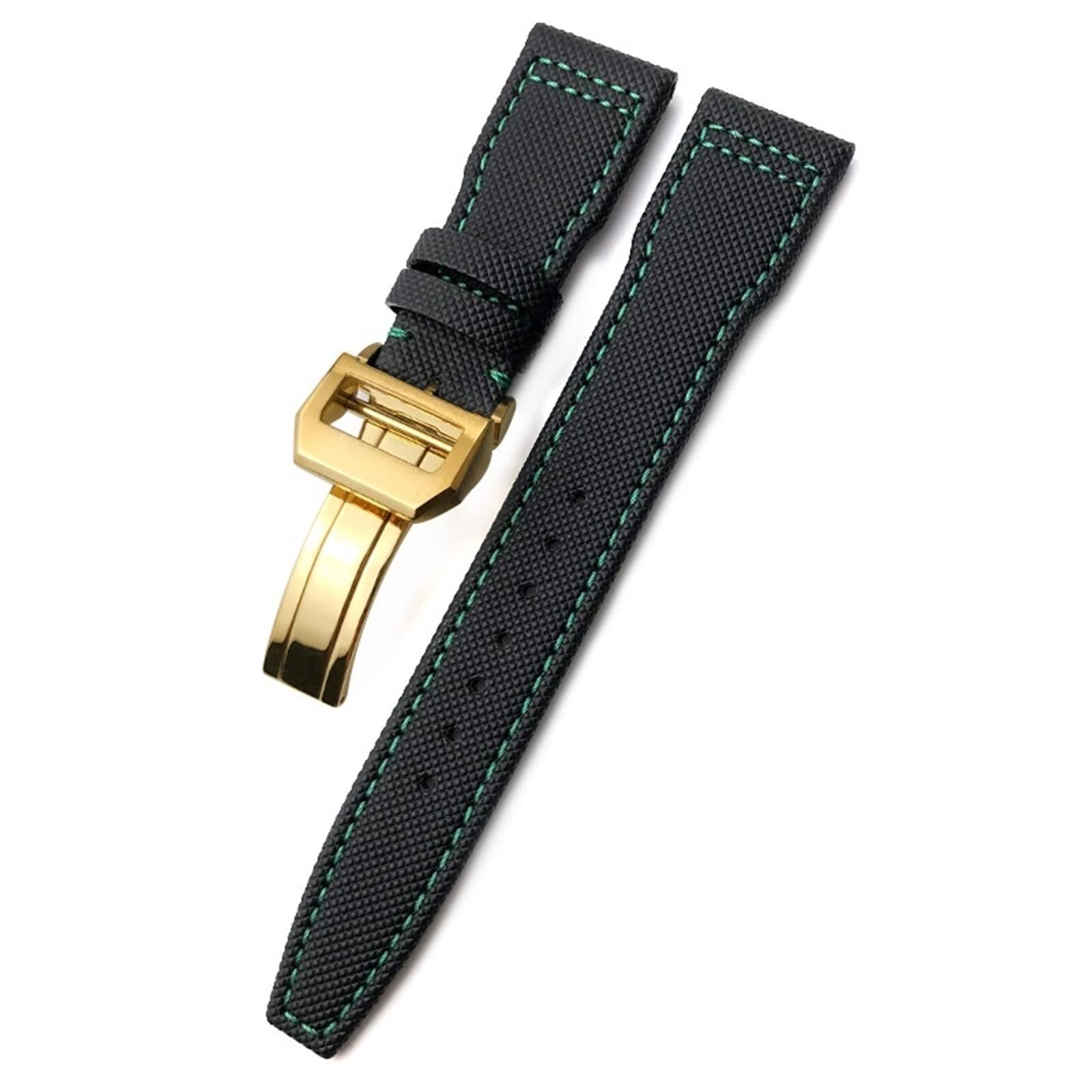 Tkany nylonowy pasek do zegarka 20 mm 21 mm 22 mm składana klamra paski do zegarków pasujące do IWC Pilot Mark Portugieser Portofino, Kolor: wielokolorowe, 22mm