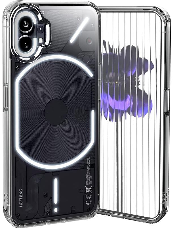 Image of Case Creation New Nothing Phone 1 Premium Imported 0.3mm Crystal Clear Totu Silicone Transparent Flexible Soft Corner Protection with TPU Slim Back Case Color Cover for Nothing Phone 1