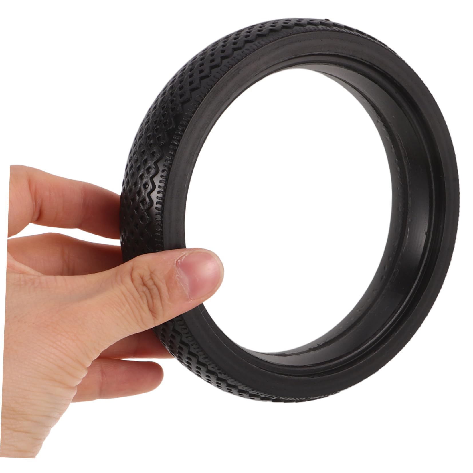 ORFOFE Pneumatico in Gomma Nero Antiscivolo per Ruota Carrello, Accessorio Ricambio per Ruote Anteriori e Posteriori