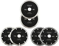 Vista 13 de SHDIATOOL Kit de discos de corte de hojas de sierra de diamante de 4 pulgadas para rueda de corte segmentada de azulejos de porcelana 7/8 "o 5/8