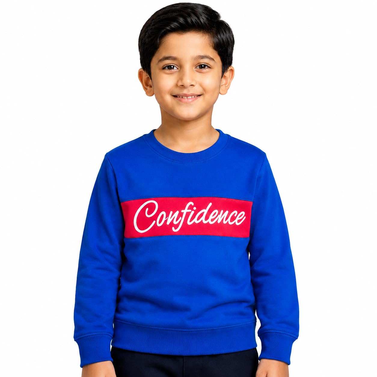 RNS Retail Kids Cotton Winter Sweatshirt with Graphic (in, Age, 5 Years, 6 Years, Regular, Royal blie)-image-2