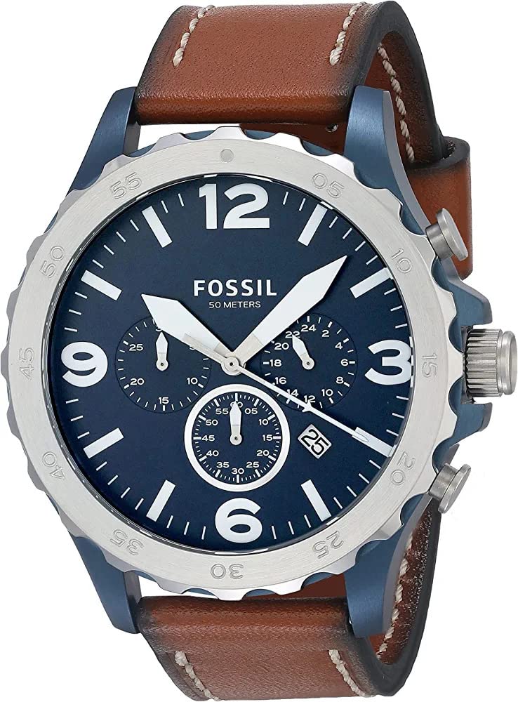 FossilNate Chronograph Navy Blue Dial Mens Watch JR1504 (B0BRD23F1P) Amazon Price History, Amazon Price Tracker