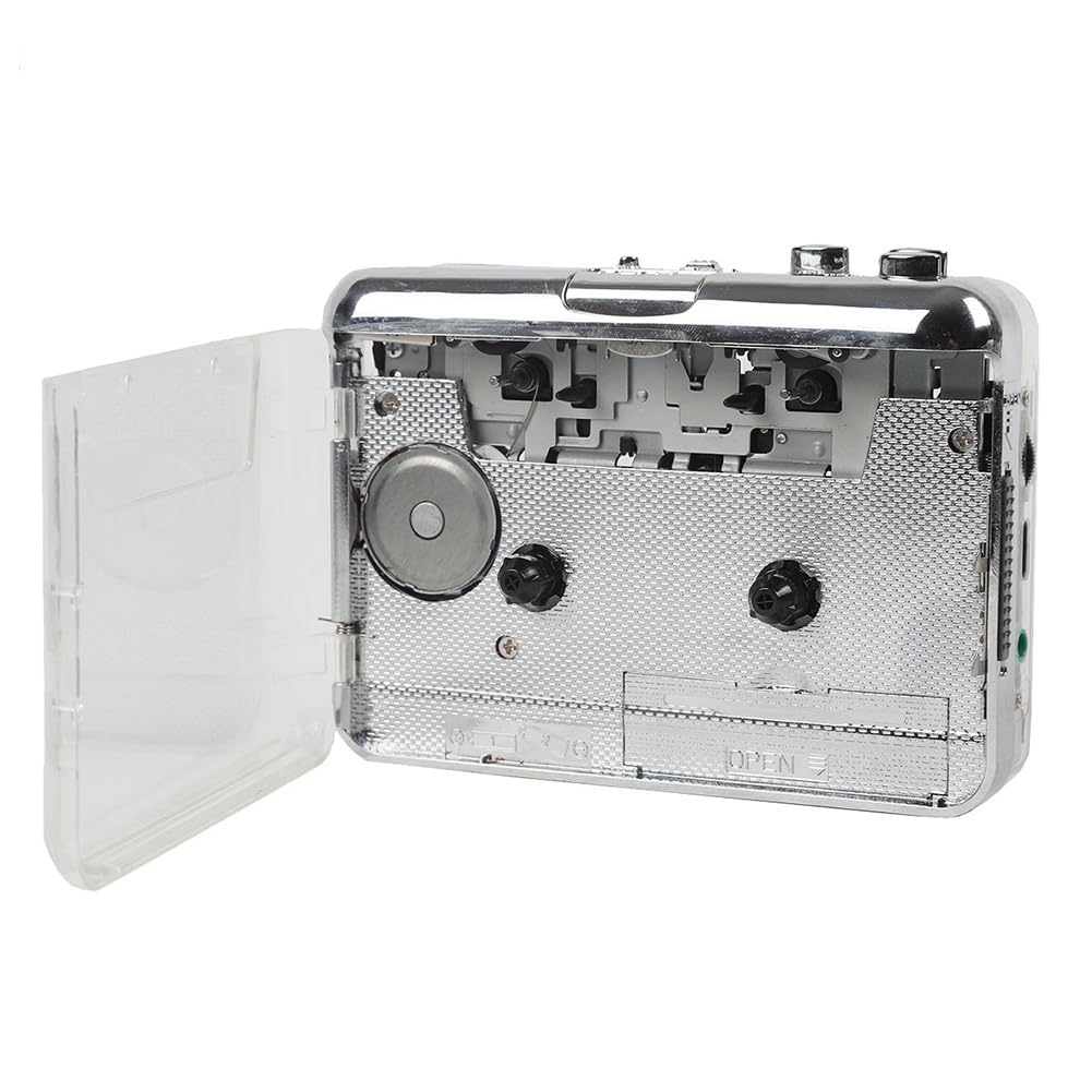 Reproductor de Casetes TON010B, Grabador de Cinta Portátil A MP3, Captura de Casetes USB Transparente A Formato MP3, Reproductor de Música de Cinta A