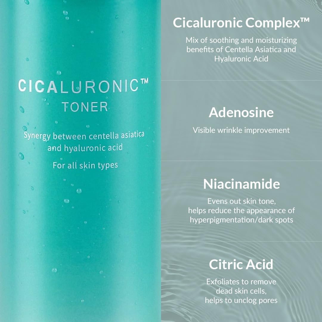 MIZON tonik do twarzy z kompleksem Cicaluron, centella azjatycka, kwas hialuronowy, pielęgnacja przeciwzmarszczkowa (150 ml) (toner cihotonowy)