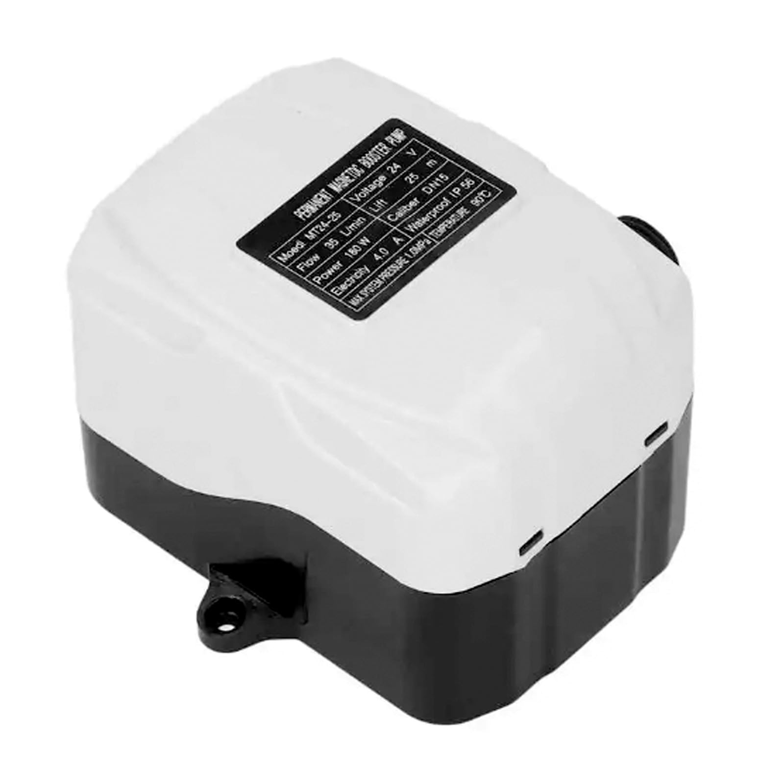 Bomba Elevadora de Presión, 180W DC 24V DN15 1/2" Bomba Elevadora Automática de Bajo Ruido IP56 Bomba Impermeable de Alta Presión para Fregadero de Cocina Ducha Grifo de Jardín, Enchufe de la UE