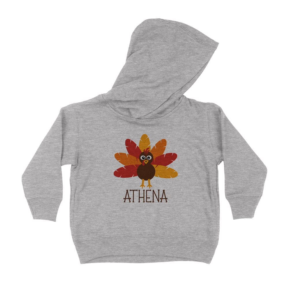 Turkey Athena Kids Hoodie Sweatshirt Toddler 5T Heather Grey