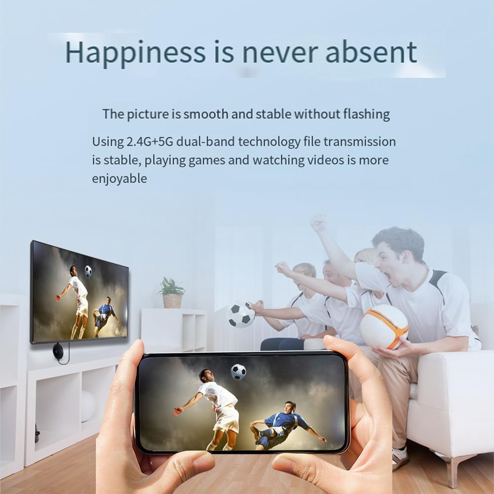 Adattatore Streaming Wireless 1080P – Compatibile Con Telefono, Tablet E Proiettore Per Mirroring E Contenuti In Alta Definizione