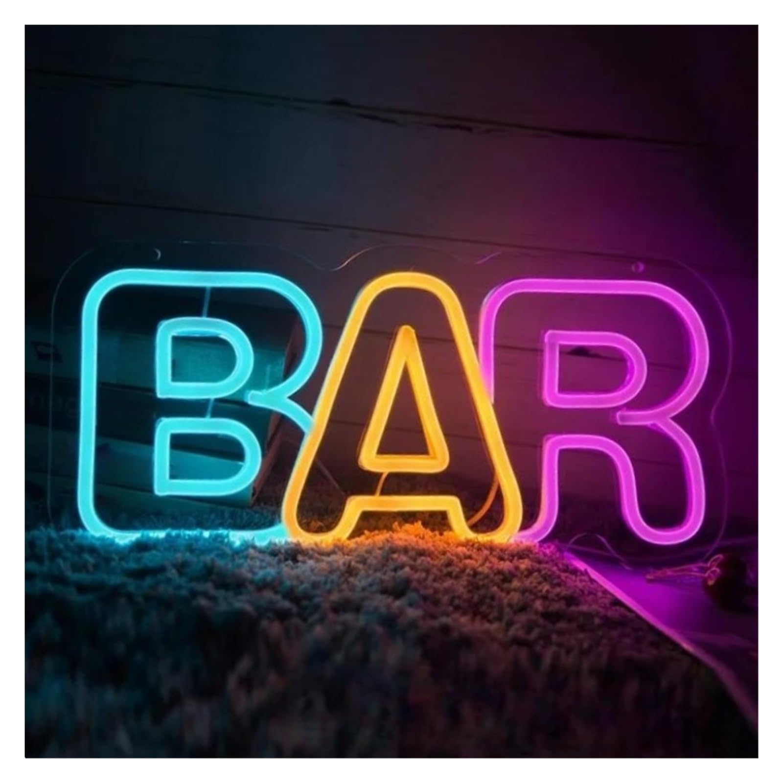 SHOUXI Sign Lamp Handmade Neon Signs USB Powered Bar Neon Lights Suitable for Bistro Milk Tea Bar Cafe Shop Decor 19cmx40cm