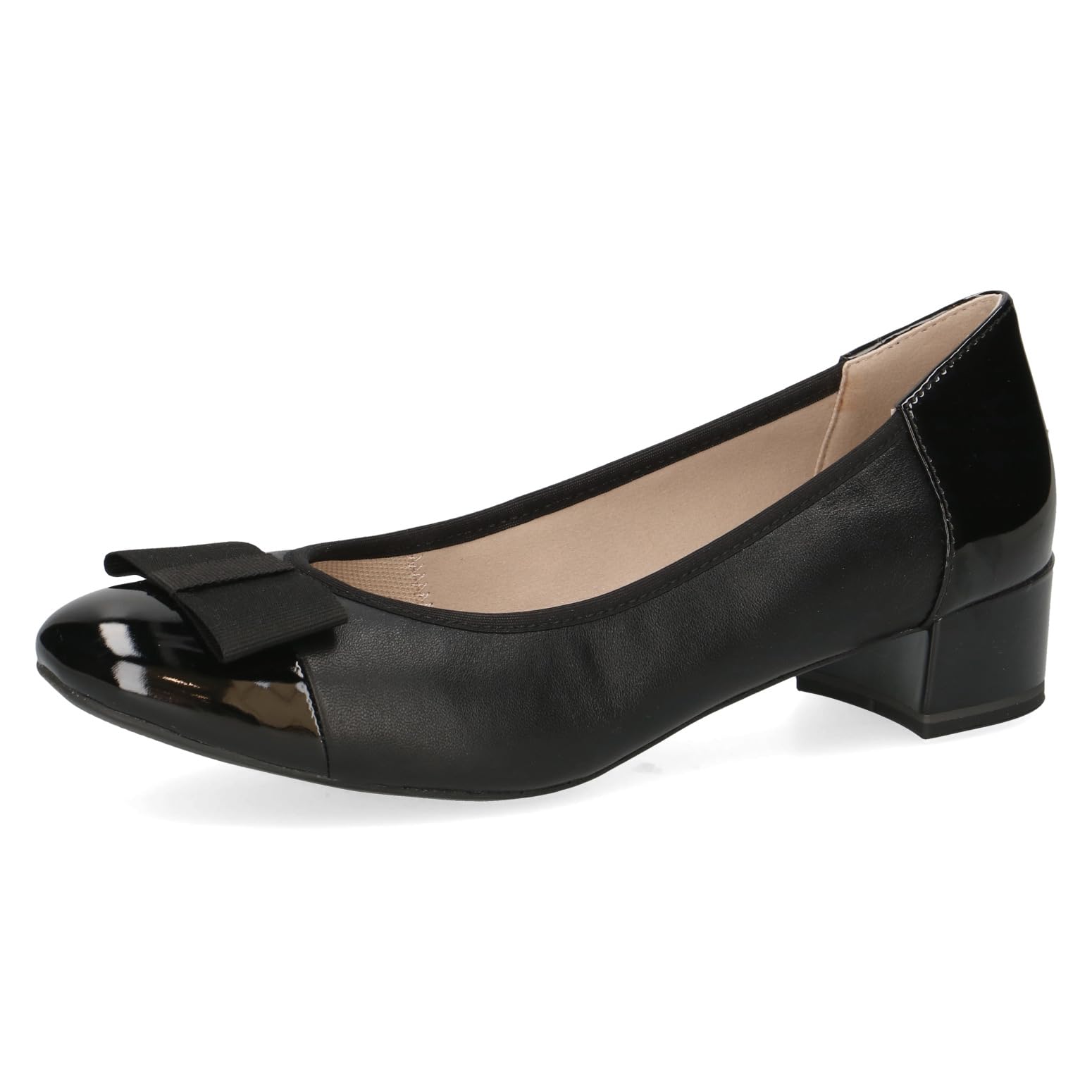 Caprice Damen Pumps mit Blockabsatz mit Schleife