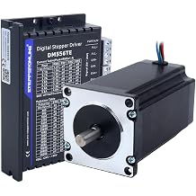 STEPPERONLINE 1 Axis Stepper CNC Kit 3.00Nm424.83oz.in 8mm Diameter 5.0A 100mm Length Nema 23 Stepper Motor & Driver 1.8-5.6A 24-50VDC DM556TE